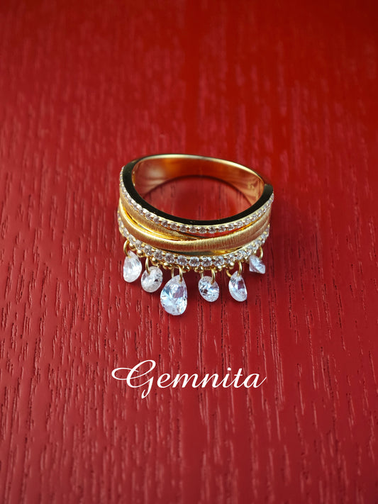 Vintage Dripping Elegance Ring